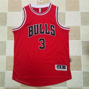 Maillot De Basket Chicago Bulls Dwyane Wade 3 Brode AU Fabric Rouge